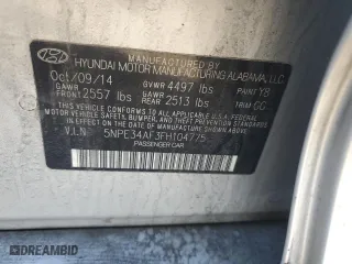2015 Hyundai Sonata 2.4L Sport with VIN 5NPE34AF3FH104775, listed as a Copart auction lot 45132515 with 107,606 mi miles and Salvage Title. Bid and sale history available at carsss.com. Image 12.
