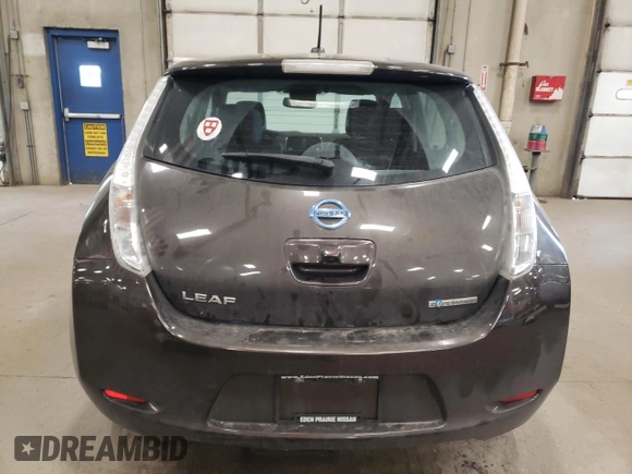 2016 Nissan LEAF S with VIN 1N4BZ0CP2GC308051, listed as a Copart auction lot 50314175 with 52,414 mi miles and Salvage Title. Bid and sale history available at carsss.com. Image 6.