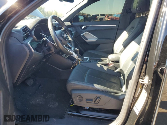 2022 Audi Q3 Premium with VIN WA1AUCF30N1006159, listed as a Copart auction lot 81785574 with 53,880 mi miles and Salvage Title. Bid and sale history available at carsss.com. Image 7.