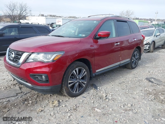 2018 Nissan Pathfinder S with VIN 5N1DR2MM5JC664158, listed as a IAAI auction lot 41617251 with 106,427 mi miles. Bid and sale history available at carsss.com. Image 16.