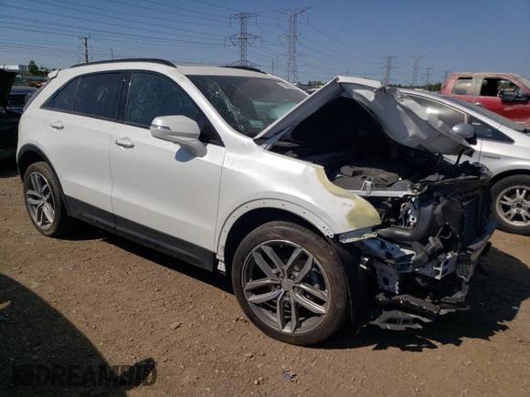 2023 Cadillac XT4 AWD Sport with VIN 1GYFZFR42PF171939, listed as a Copart auction lot 70484524 with 20,087 mi miles and Salvage Title. Bid and sale history available at carsss.com. Image 4.