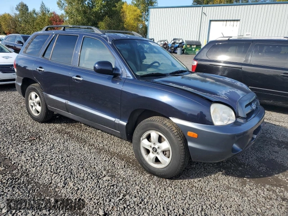 2005 Hyundai Santa Fe GLS with VIN KM8SC73E95U936274, listed as a Copart auction lot 76955984 with 166,437 mi miles and Salvage Title. Bid and sale history available at carsss.com. Image 4.
