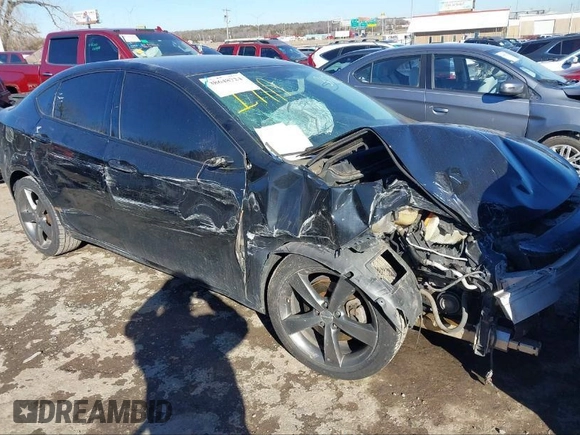 2013 Dodge Dart SXT with VIN 1C3CDFBA7DD307050, listed as a IAAI auction lot 41143839 with 155,061 mi miles. Bid and sale history available at carsss.com. Image 1.