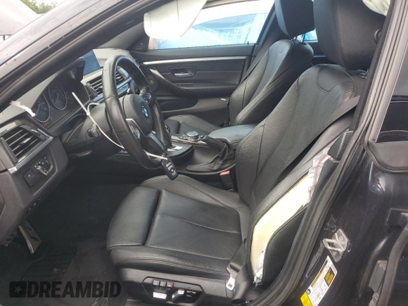 2017 BMW 4 Series 440i with VIN WBA4E3C59HG186925, listed as a Copart auction lot 62859505 with 89,299 mi miles and Salvage title. Bid and sale history available at DreamBid. Image 7.