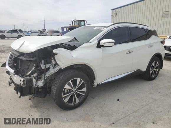 2022 Nissan Murano SV z VIN 5N1AZ2BJ2NC118726, wystawiony jako Copart lot #49034045 z przebiegiem 35 575 mil mil oraz Szkoda całkowita • Salvage title. Historia ofert i sprzedaży dostępna na DreamBid. Obrazek 1.