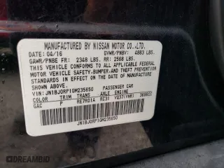 2016 Infiniti QX50 with VIN JN1BJ0RP1GM235650, listed as a Copart auction lot 63653372 with 56,094 mi miles. Bid and sale history available at carsss.com. Image 10.
