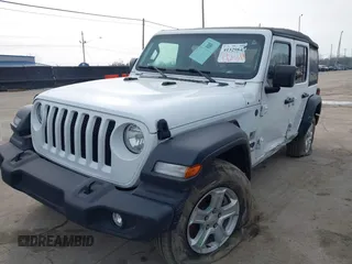 2022 Jeep Wrangler Unlimited Sport with VIN 1C4HJXDG9NW195083, listed as a IAAI auction lot 41515229 with 44,445 mi miles and . Bid and sale history available at DreamBid. Image 17.
