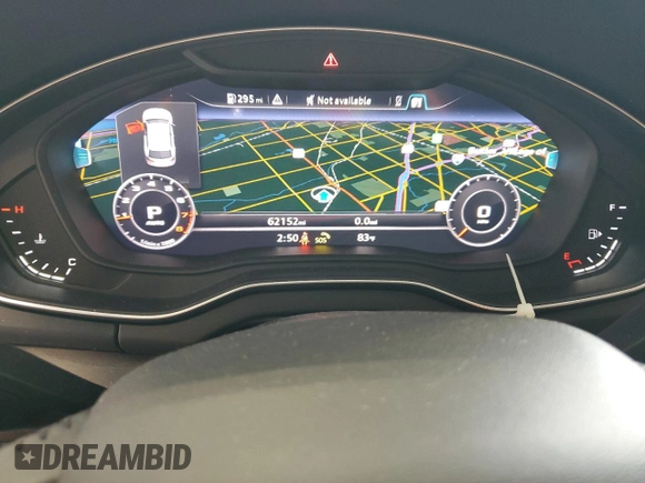 2019 Audi Q5 Premium Plus with VIN WA1BNAFY2K2037419, listed as a Copart auction lot 63625595 with 62,152 mi miles and Salvage title. Bid and sale history available at DreamBid. Image 9.