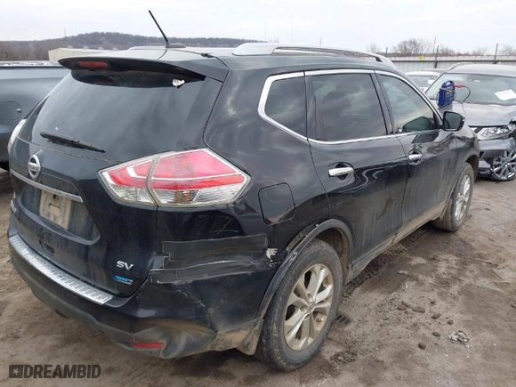 2014 Nissan Rogue SV with VIN 5N1AT2ML9EC828271, listed as a IAAI auction lot 41447881 with 138,694 mi miles. Bid and sale history available at carsss.com. Image 4.
