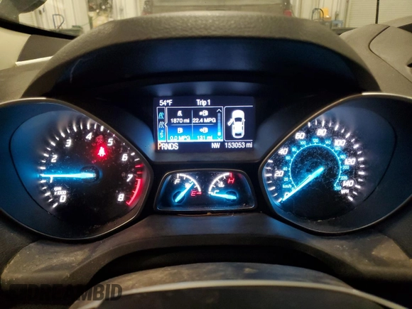 2016 Ford Escape SE with VIN 1FMCU9GX6GUA16825, listed as a Copart auction lot 48536825 with 153,053 mi miles and Salvage Title. Bid and sale history available at DreamBid. Image 9.