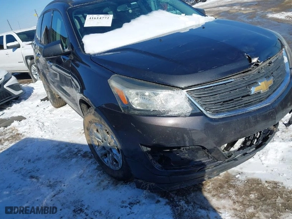 2016 Chevrolet Traverse LS with VIN 1GNKRFKD9GJ341751, listed as a IAAI auction lot 41614772 with 1 mi miles. Bid and sale history available at carsss.com. Image 1.