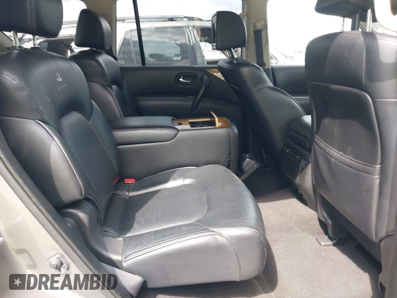 2014 Infiniti QX80 with VIN JN8AZ2NE0E9069465, listed as a IAAI auction lot 41967613 with 112,004 mi miles. Bid and sale history available at carsss.com. Image 8.