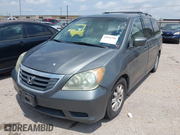 2008 Honda Odyssey EX-L with VIN 5FNRL38768B402507, listed as a IAAI auction lot 42036786 with 235,112 mi miles. Bid and sale history available at carsss.com. Image 2.