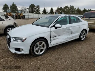 2019 Audi A3 Sedan Premium with VIN WAUBEGFF9K1021891, listed as a Copart auction lot 46327483 with 33,621 mi miles. Bid and sale history available at carsss.com. Image 1.