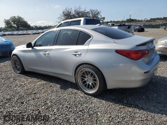 2015 Infiniti Q50 Premium with VIN JN1BV7AP7FM356447, listed as a Copart auction lot 58823045 with 137,642 mi miles and Salvage title. Bid and sale history available at DreamBid. Image 2.