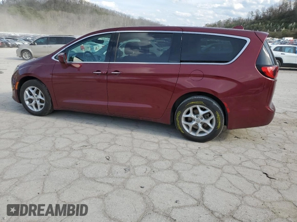 2018 Chrysler Pacifica Touring Plus with VIN 2C4RC1FG0JR227480, listed as a Copart auction lot 50910495 with 90,706 mi miles and Salvage Title. Bid and sale history available at DreamBid. Image 2.