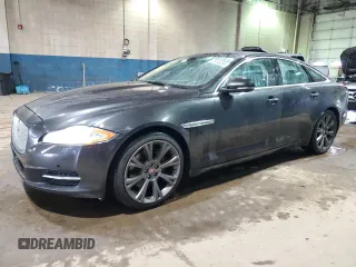 2013 Jaguar XJ with VIN SAJWJ1CD0D8V51078, listed as a Copart auction lot 46449265 with 131,438 mi miles and Salvage Title. Bid and sale history available at carsss.com. Image 1.