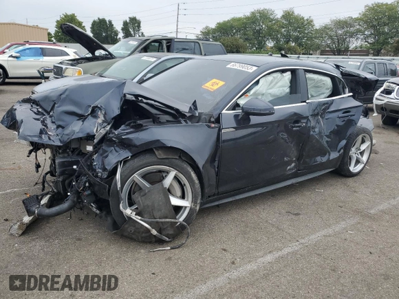 2018 Audi A5 Sportback Premium Plus with VIN WAUENCF58JA019223, listed as a Copart auction lot 66799053 with 0 mi miles. Bid and sale history available at carsss.com. Image 1.