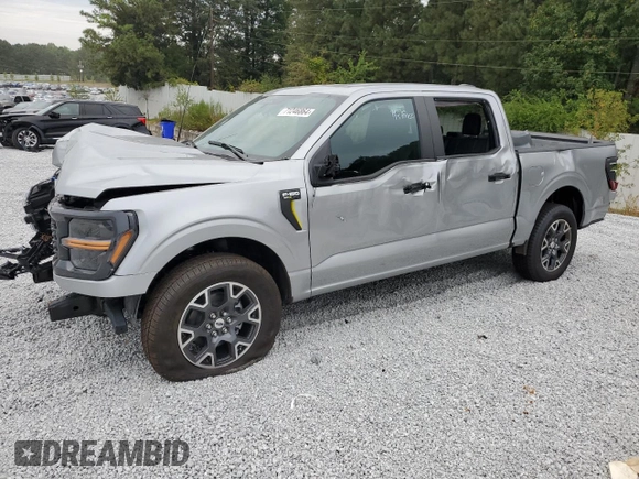 2024 Ford F-150 STX with VIN 1FTEW2K56RKD00250, listed as a Copart auction lot 71246864 with 153 mi miles and Clean Title. Bid and sale history available at carsss.com. Image 1.