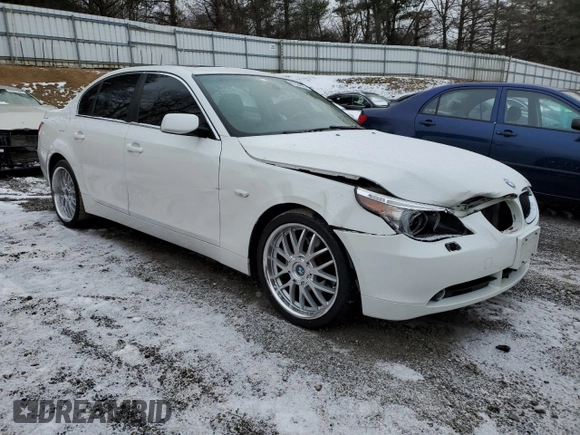 2005 BMW 5 Series 530i with VIN WBANA73545CR60380, listed as a Copart auction lot 87524625 with 82,164 mi miles and Clean Title. Bid and sale history available at DreamBid. Image 4.