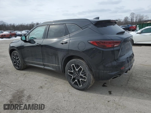 2023 Chevrolet Blazer RS with VIN 3GNKBKRSXPS208402, listed as a Copart auction lot 45949245 with 15,301 mi miles and Salvage title. Bid and sale history available at DreamBid. Image 2.