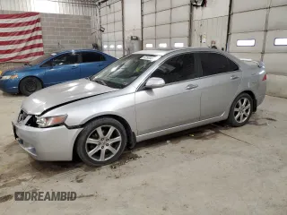 2004 Acura TSX with VIN JH4CL96814C008729, listed as a Copart auction lot 50250045 with 349,565 mi miles and Salvage Title. Bid and sale history available at carsss.com. Image 1.