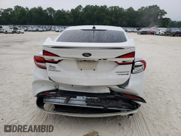 2018 Ford Fusion Hybrid Titanium with VIN 3FA6P0RU9JR147324, listed as a Copart auction lot 47387923 with 64,826 mi miles. Bid and sale history available at carsss.com. Image 6.