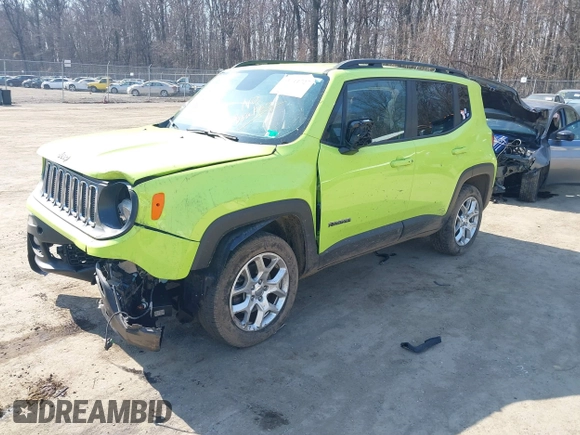 2017 Jeep Renegade Altitude with VIN ZACCJBBB1HPF11677, listed as a IAAI auction lot 41711727 with 58,527 mi miles and . Bid and sale history available at DreamBid. Image 2.