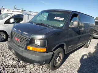 2003 GMC Savana Cargo Van with VIN 1GTHG35U231207418, listed as a Copart auction lot 83689644 with 87,250 mi miles and Salvage Title. Bid and sale history available at carsss.com. Image 1.
