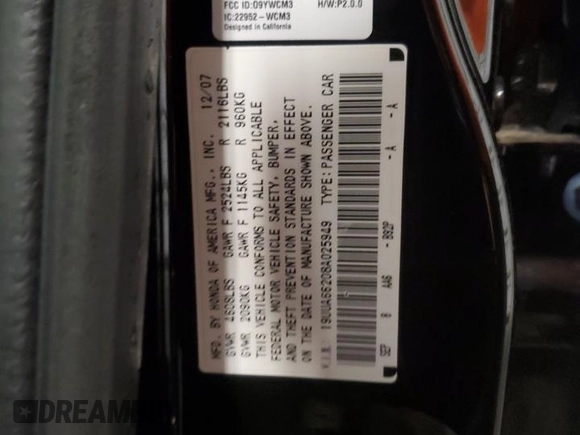 2008 Acura TL with VIN 19UUA66208A025949, listed as a Copart auction lot 48309725 with 151,897 mi miles and Salvage Title. Bid and sale history available at carsss.com. Image 15.