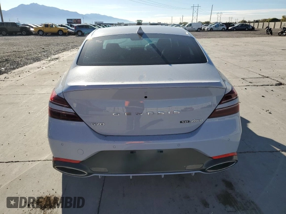 2022 Genesis G70 3.3T with VIN KMTG54TE0NU084403, listed as a Copart auction lot 79113114 with 19,173 mi miles and Salvage Title. Bid and sale history available at DreamBid. Image 6.
