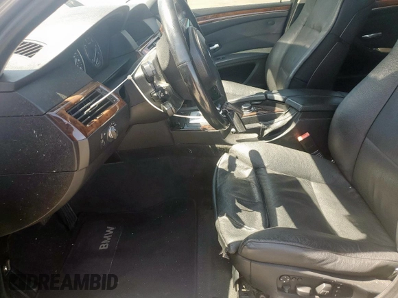 2010 BMW 5 Series 528i with VIN WBANU5C56AC460792, listed as a Copart auction lot 52634305 with Not Provided miles and Salvage Title. Bid and sale history available at carsss.com. Image 7.