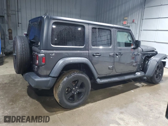 2021 Jeep Wrangler Unlimited Sport S with VIN 1C4HJXDN5MW859800, listed as a Copart auction lot 85436824 with 40,010 mi miles and Salvage Title. Bid and sale history available at carsss.com. Image 3.