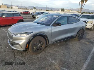 2021 Ford Mustang Mach-E California Route 1 with VIN 3FMTK2R7XMMA36215, listed as a Copart auction lot 43698845 with 55,611 mi miles and Salvage Title. Bid and sale history available at DreamBid. Image 1.