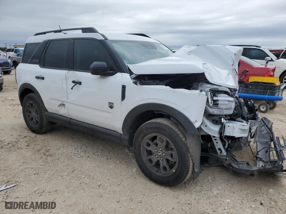 2023 Ford Bronco Sport Big Bend with VIN 3FMCR9B6XPRE25532, listed as a Copart auction lot 84004734 with 0 mi miles and Salvage Title. Bid and sale history available at carsss.com. Image 4.