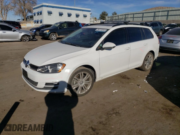 2015 Volkswagen Golf SportWagen TDI S with VIN 3VWCA7AU5FM511128, listed as a Copart auction lot 86373344 with 83,562 mi miles and Salvage Title. Bid and sale history available at carsss.com. Image 1.