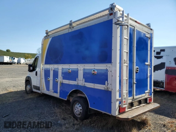 2014 Ram ProMaster z VIN 3C7WRVFG5EE115728, wystawiony jako Copart lot #72538714 z przebiegiem Nie podano mil oraz Szkoda całkowita • Salvage title. Historia ofert i sprzedaży dostępna na DreamBid. Obrazek 3.