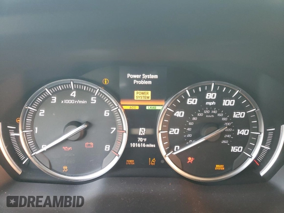 2017 Acura MDX Sport Hybrid w/Advance Pkg with VIN 5FRYD7H79HB000267, listed as a Copart auction lot 76016714 with 101,616 mi miles and Salvage Title. Bid and sale history available at carsss.com. Image 9.