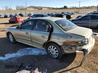 2003 Hyundai Sonata GLS with VIN KMHWF35H33A874765, listed as a Copart auction lot 43804495 with 168,242 mi miles and Salvage Title. Bid and sale history available at carsss.com. Image 2.