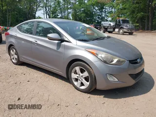 2012 Hyundai Elantra GLS z VIN KMHDH4AE7CU369345, wystawiony jako IAAI lot #42432765 z przebiegiem 148 754 mil mil oraz . Historia ofert i sprzedaży dostępna na DreamBid. Obrazek 1.