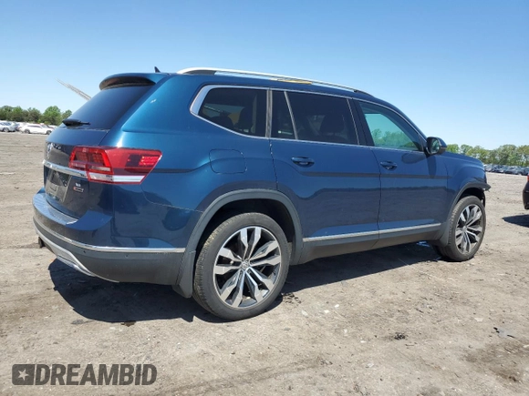 2019 Volkswagen Atlas SEL Premium z VIN 1V2NR2CA9KC602262, wystawiony jako Copart lot #54490045 z przebiegiem 57 367 mil mil oraz Szkoda całkowita • Salvage title. Historia ofert i sprzedaży dostępna na DreamBid. Obrazek 3.