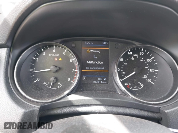 2019 Nissan Rogue SV with VIN KNMAT2MT2KP543145, listed as a IAAI auction lot 42253879 with 100,814 mi miles and . Bid and sale history available at DreamBid. Image 7.