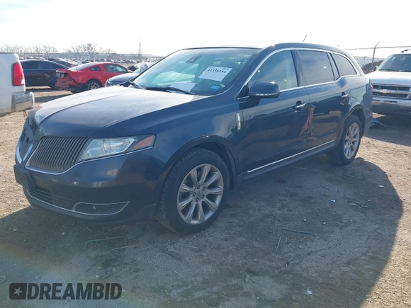 2013 Lincoln MKT with VIN 2LMHJ5FK8DBL54004, listed as a IAAI auction lot 41338284 with 142,853 mi miles and . Bid and sale history available at DreamBid. Image 2.
