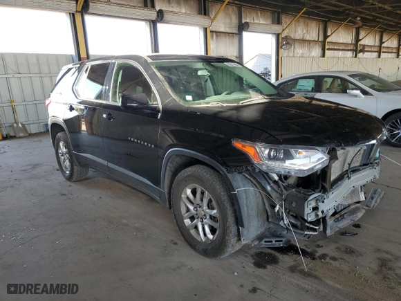 2020 Chevrolet Traverse LS with VIN 1GNERFKW8LJ165977, listed as a Copart auction lot 89313655 with 55,226 mi miles and Salvage Title. Bid and sale history available at carsss.com. Image 4.