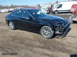 2020 Infiniti Q50 3.0t LUXE with VIN JN1EV7AR4LM256526, listed as a IAAI auction lot 41666434 with 31,652 mi miles. Bid and sale history available at carsss.com. Image 1.