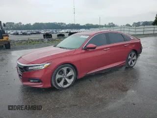 2018 Honda Accord Touring with VIN 1HGCV1F92JA018233, listed as a Copart auction lot 59512555 with 159,038 mi miles and Salvage title. Bid and sale history available at DreamBid. Image 1.