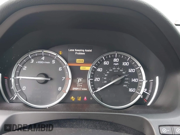 2015 Acura TLX V6 Tech with VIN 19UUB2F57FA015528, listed as a IAAI auction lot 42121824 with 98,917 mi miles. Bid and sale history available at carsss.com. Image 7.