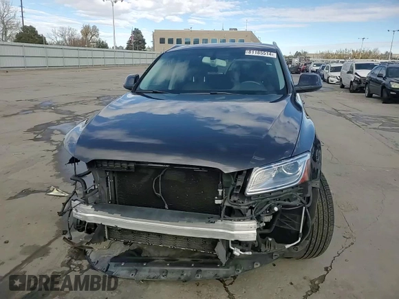 2014 Audi Q5 Premium Plus with VIN WA1DGAFP7EA113642, listed as a Copart auction lot 81185514 with 48,038 mi miles and Salvage Title. Bid and sale history available at carsss.com. Image 15.