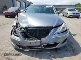 2013 Hyundai Genesis 3.8L with VIN KMHGC4DD4DU256047, listed as a Copart auction lot 54706445 with 122,891 mi miles and Salvage Title. Bid and sale history available at DreamBid. Image 5.