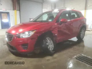 2016 Mazda CX-5 Sport with VIN JM3KE4BY4G0844967, listed as a Copart auction lot 54829885 with 95,653 mi miles and Salvage title. Bid and sale history available at DreamBid. Image 1.